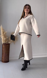 Elmira Skirt Wollen Coord Set